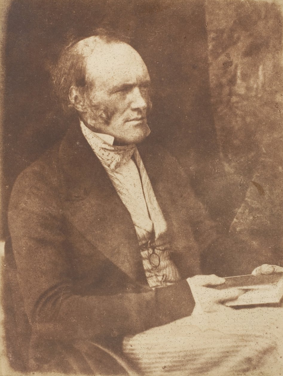 查尔斯-莱尔爵士--地质学家, 1843-47.创造者：David Octavius Hill, Robert Adamson, Hill & Adamson. 作者 希尔和亚当森