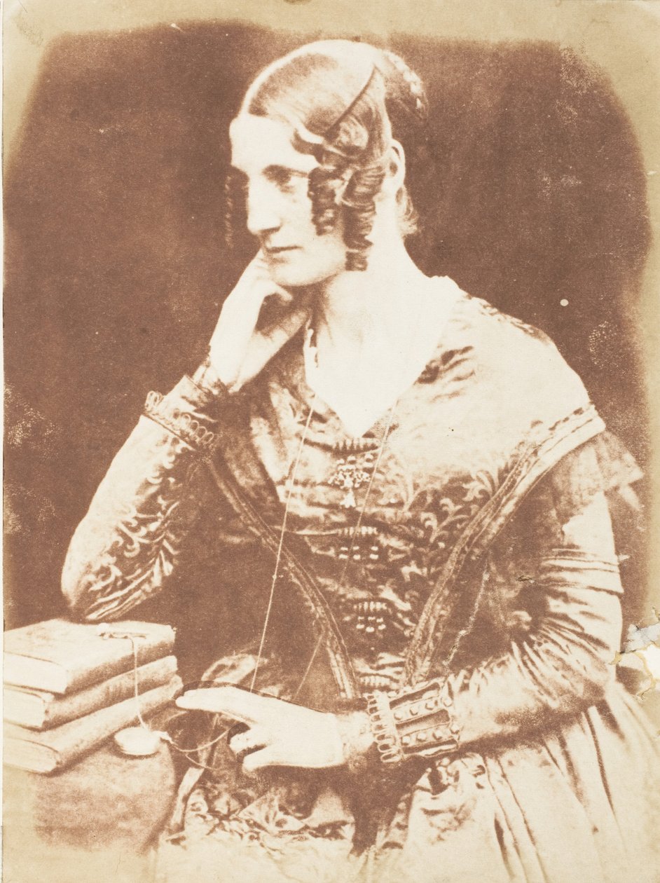 不明身份的女人，1843-47。创作人：David Octavius Hill, Robert Adamson, Hill & Adamson. 作者 希尔和亚当森