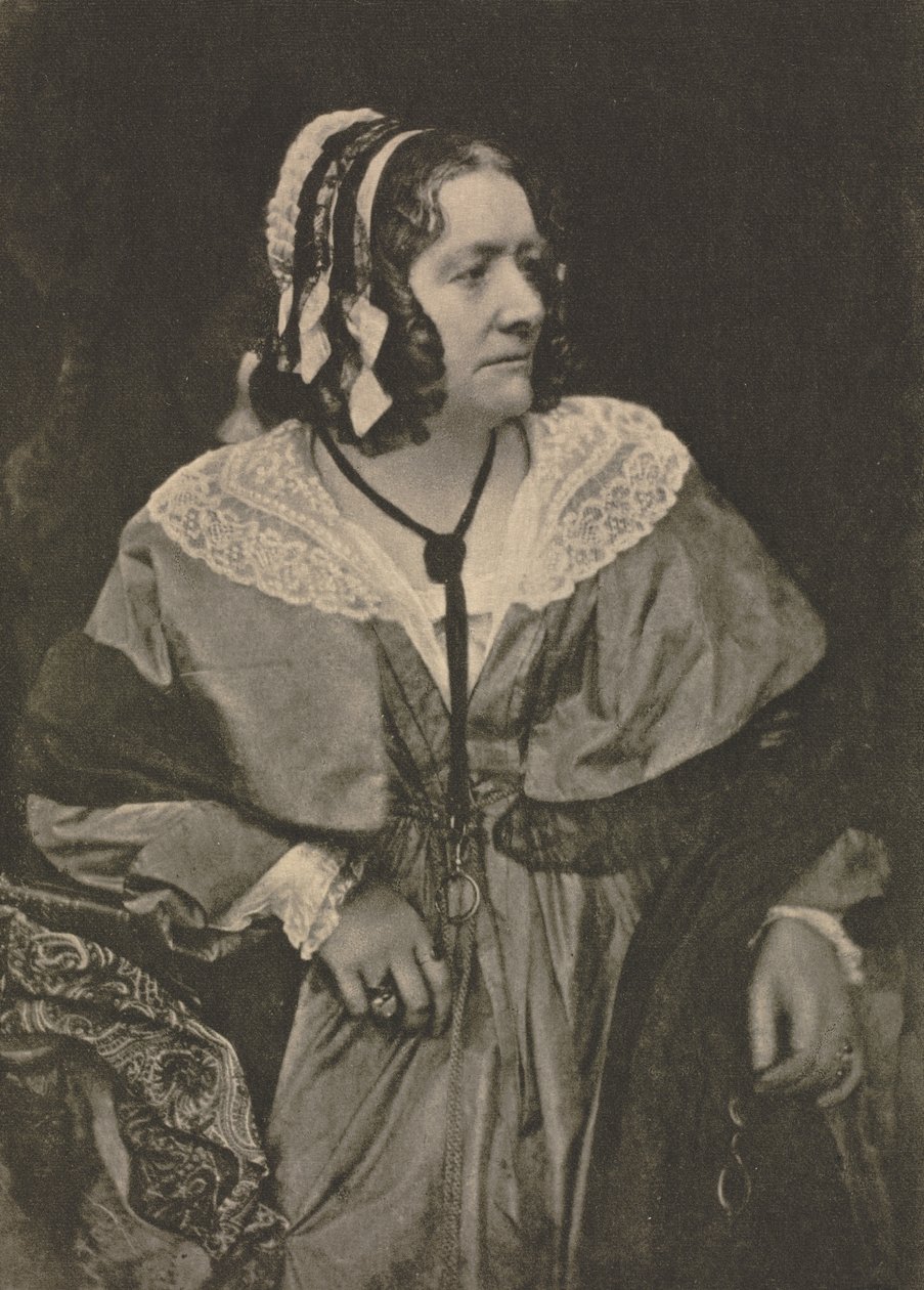 摄影作品：安娜·布朗内尔·詹姆森夫人（Anna Brownell Jameson），1912年。 作者 大卫·奥克塔维斯·希尔