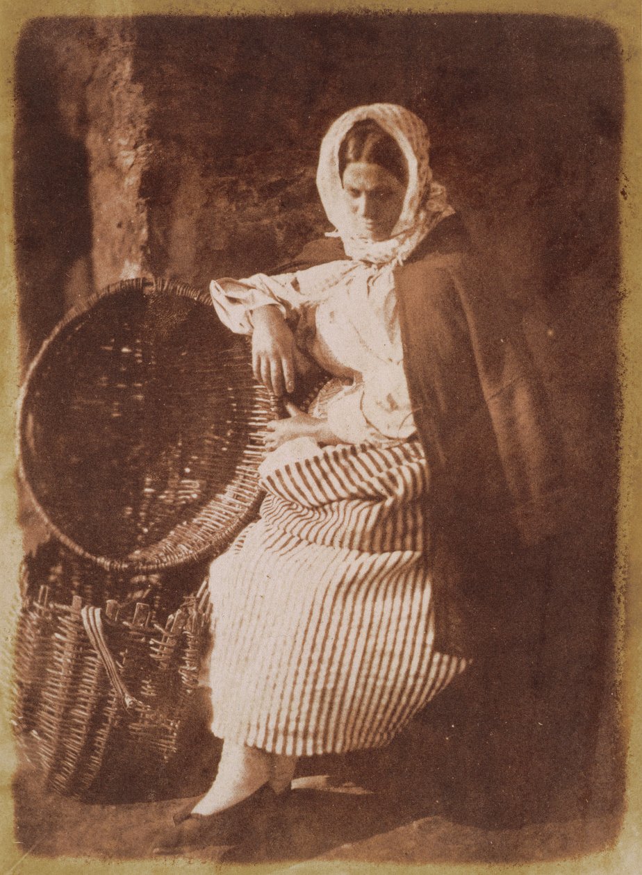 霍尔黑文夫人，1843年至1847年（来自calotype negative的盐纸印刷品）（另见224278,224279） 作者 大卫·奥克塔维斯·希尔