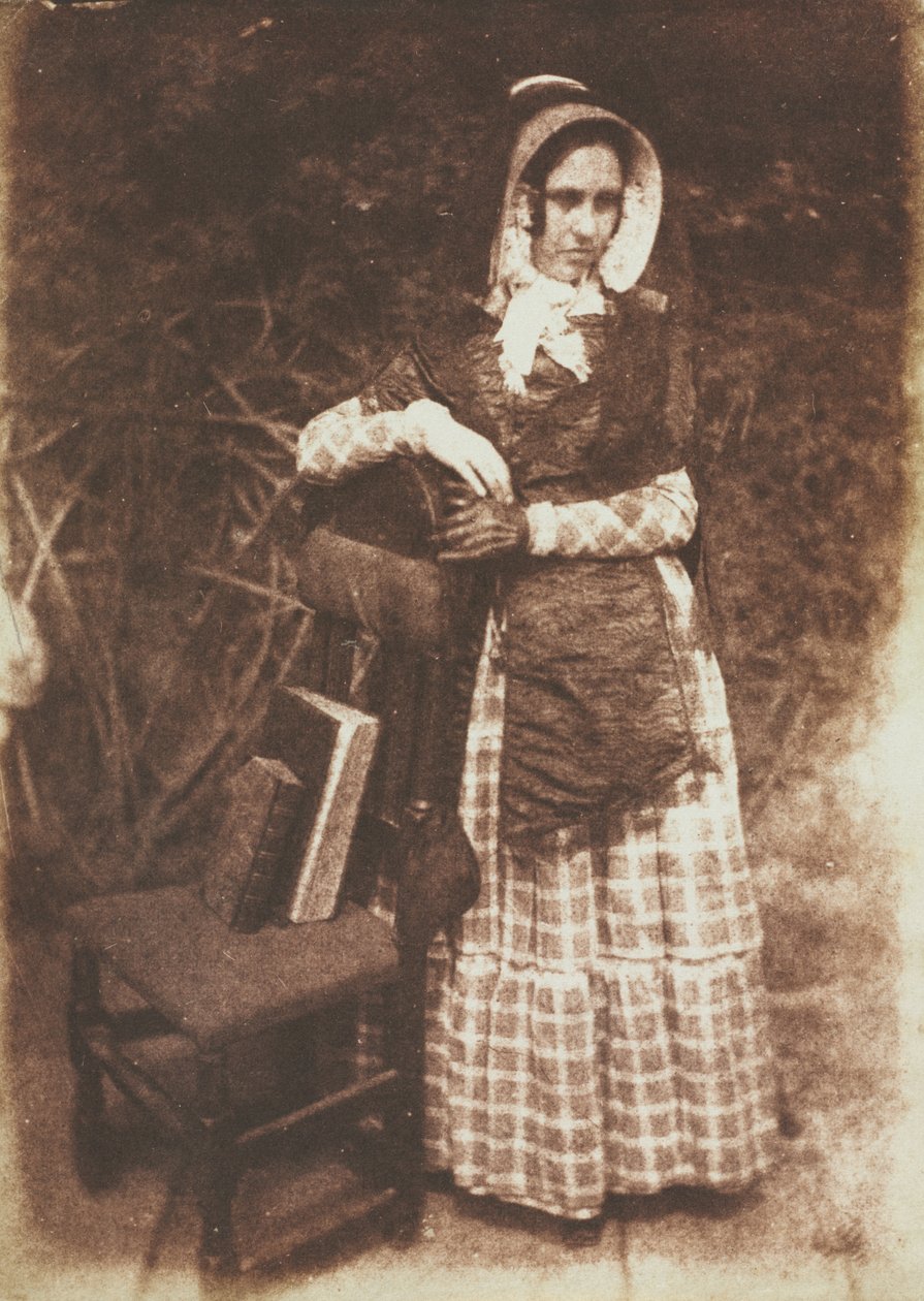 未知的女人c。 1844年。 作者 大卫·奥克塔维斯·希尔
