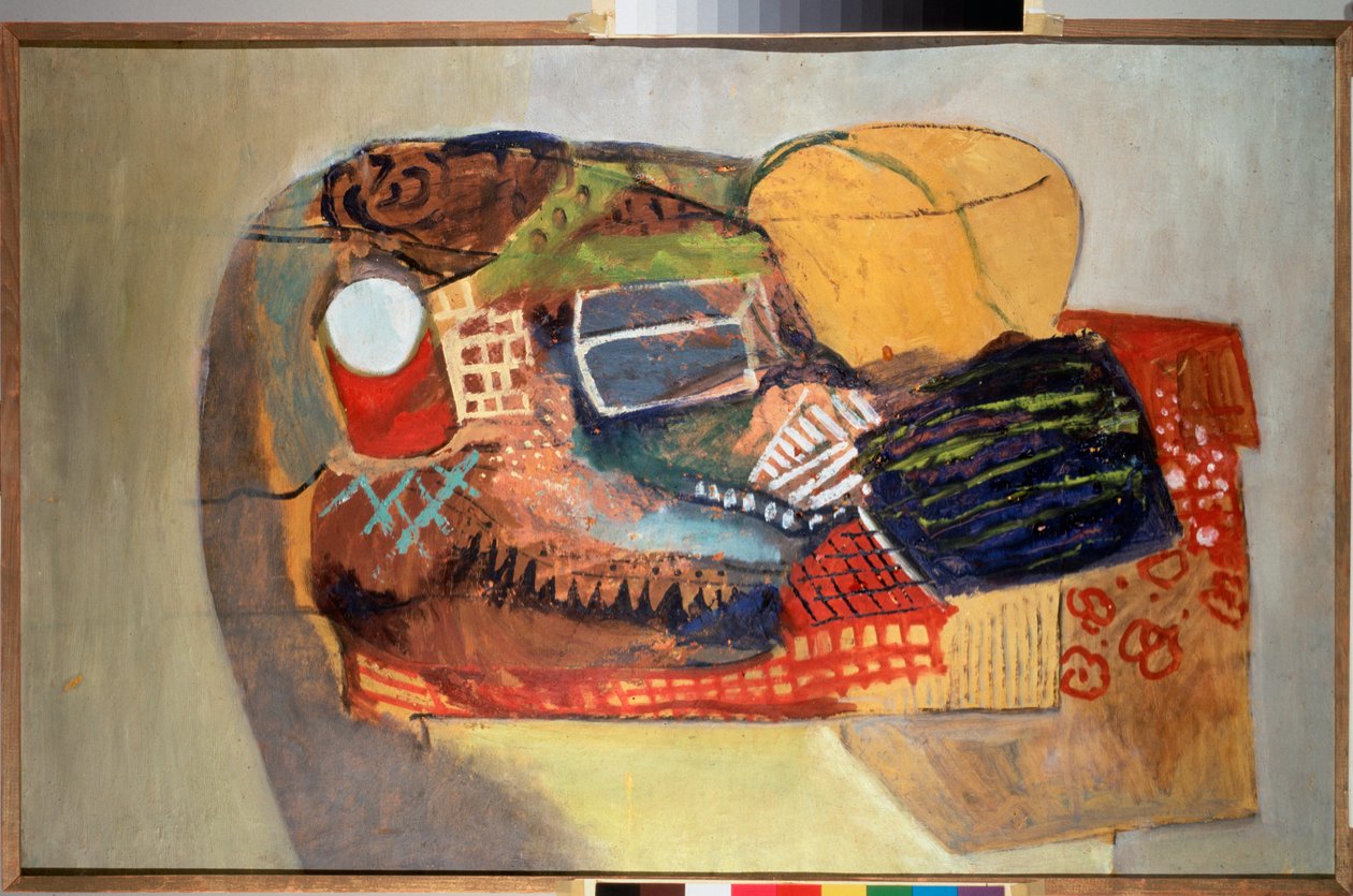 静物。 大卫·彼得罗维奇·斯特伦伯格 (1881-1948) 绘画，布面油画 作者 大卫·彼得罗维奇·施特伦伯格