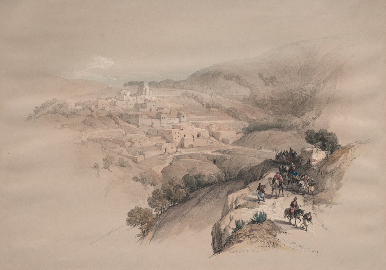 伯大尼（Bethany），1839年。 作者 大卫·罗伯茨