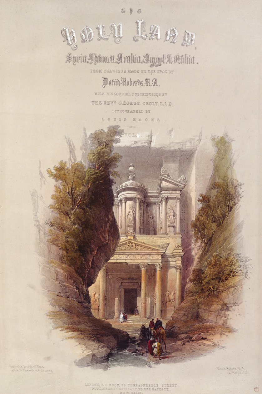 Louis Haghe（1806-85）镌刻的“圣地”的主题 作者 大卫·罗伯茨