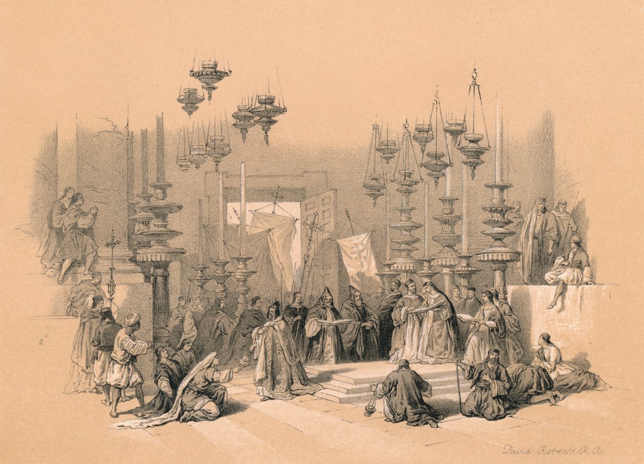 联合之石，1855年 作者 大卫·罗伯茨