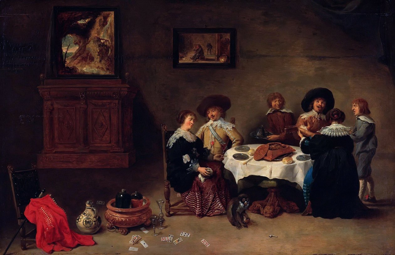 公司用餐 作者 大卫·特尼尔斯（David Teniers）