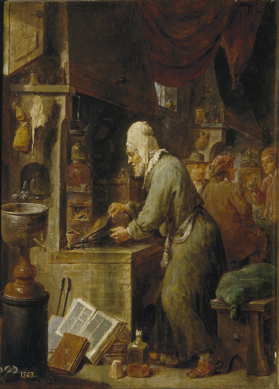 炼金术士1631-1640 作者 大卫·特尼尔斯（David Teniers）