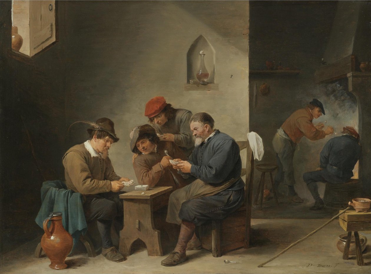 玩牌者 作者 大卫·特尼尔斯（David Teniers）