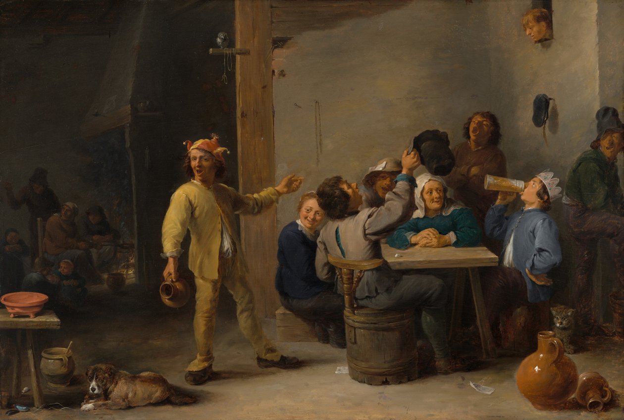 农民庆祝第十二夜 作者 大卫·特尼尔斯（David Teniers）