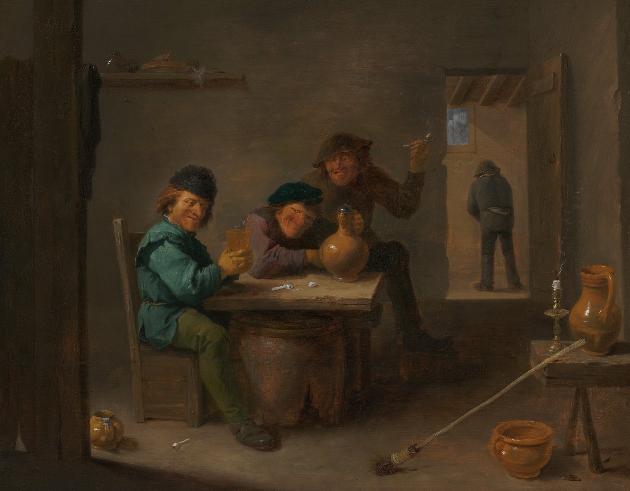 酒馆里的农民 作者 大卫·特尼尔斯（David Teniers）
