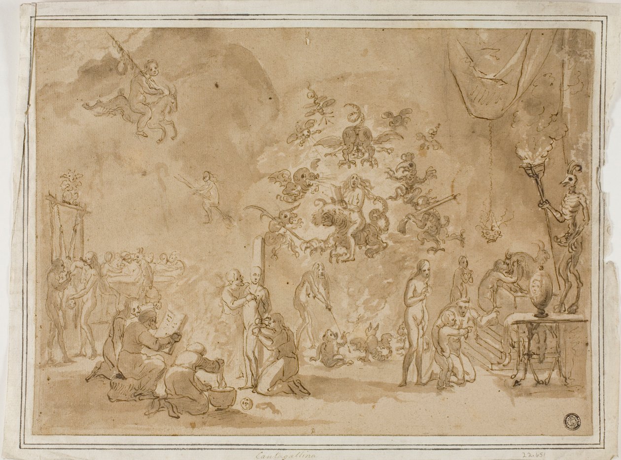 巫术和魔鬼崇拜现场 作者 大卫·特尼尔斯（David Teniers）