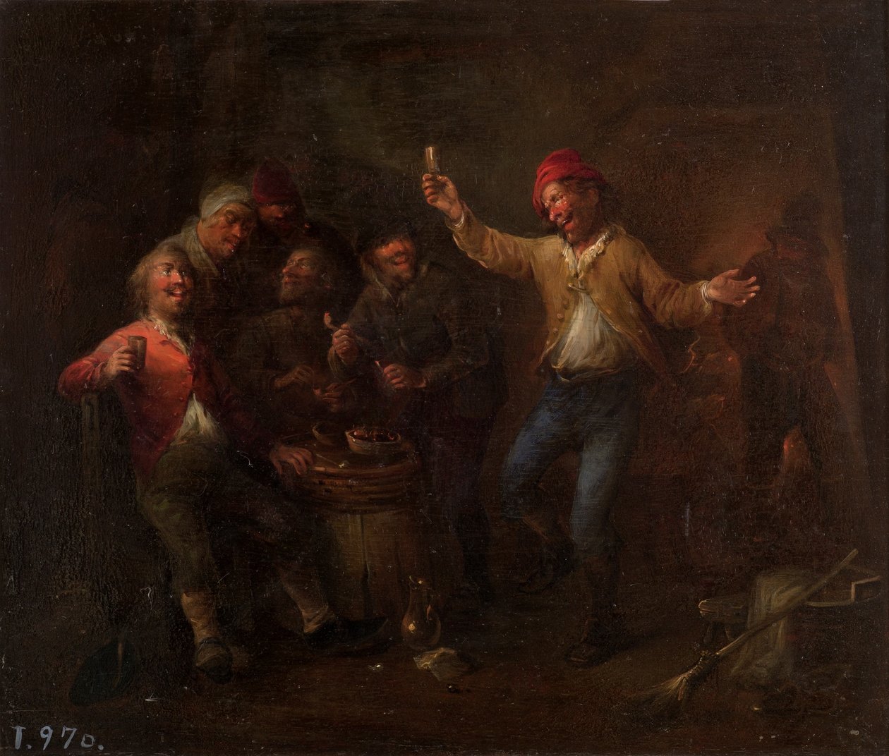 西班牙语: Bebedores 作者 大卫·特尼尔斯（David Teniers）