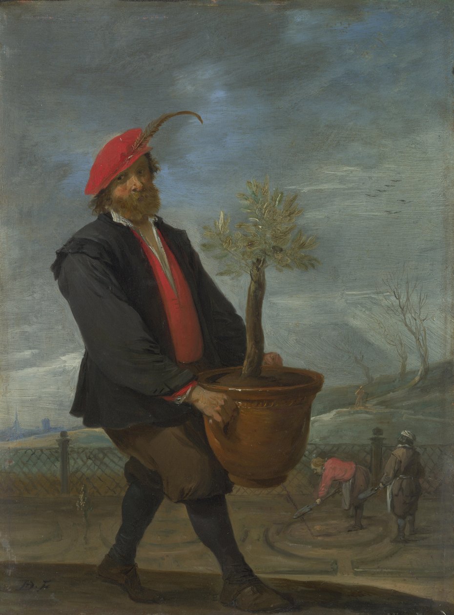 《四个季节》系列的春季，c。 1644年 作者 大卫·特尼尔斯（David Teniers）