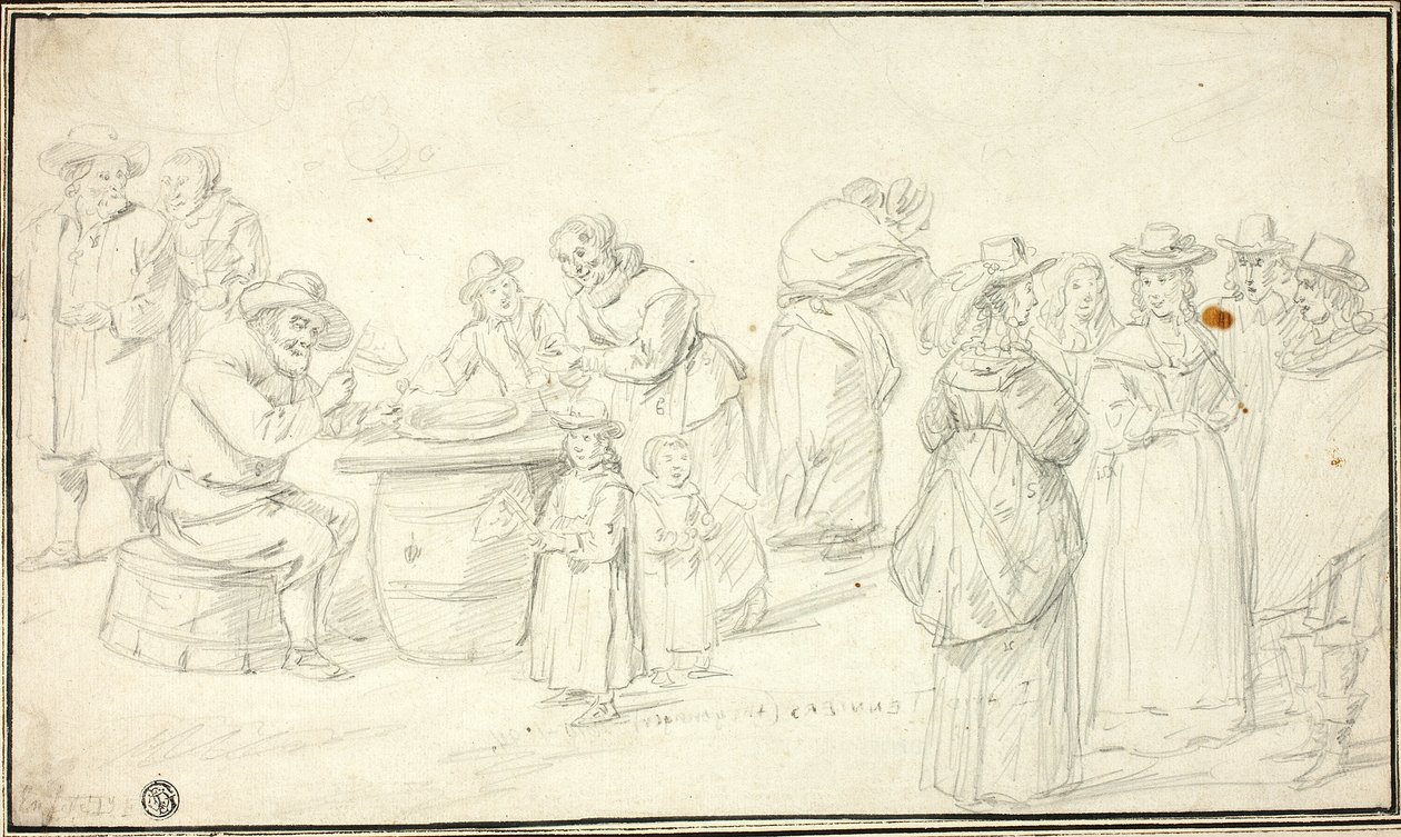 安特卫普附近乡村节研究 作者 大卫·特尼尔斯（David Teniers）