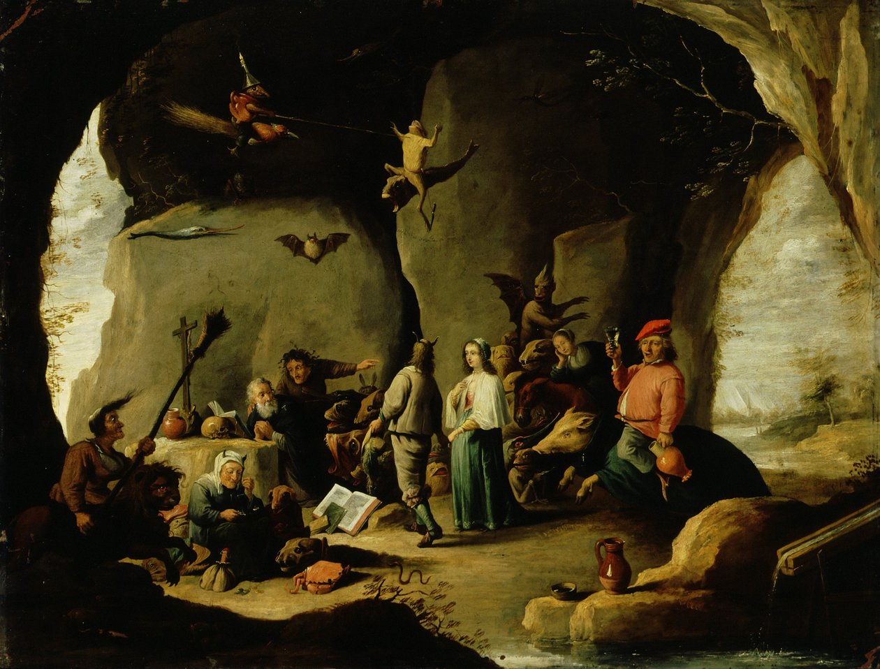 圣安东尼的诱惑 作者 大卫·特尼尔斯（David Teniers）
