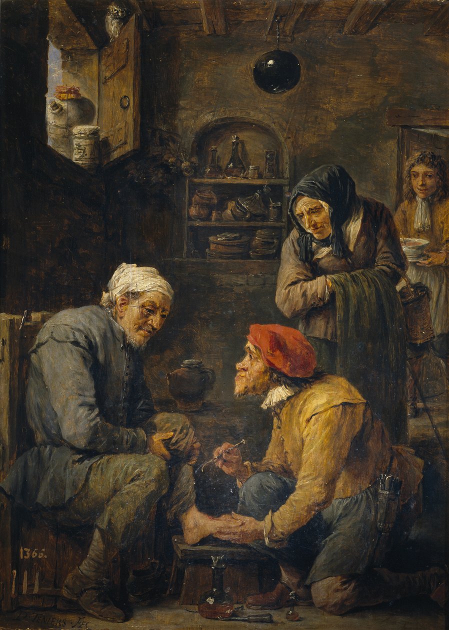外科医生，1630-1640年 作者 大卫·特尼尔斯（David Teniers）