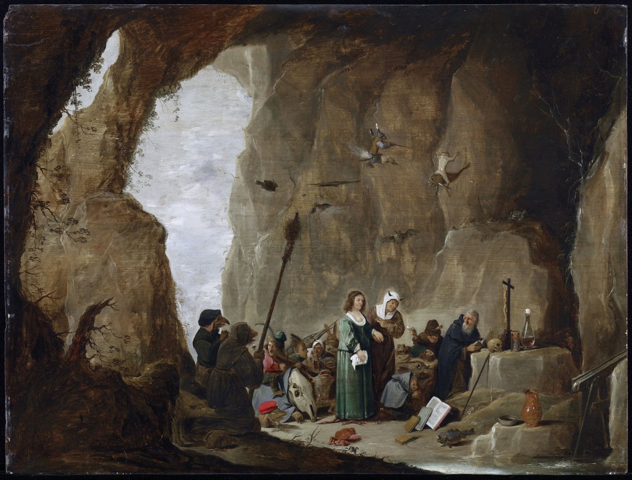 圣安东尼的诱惑 作者 大卫·特尼尔斯（David Teniers）