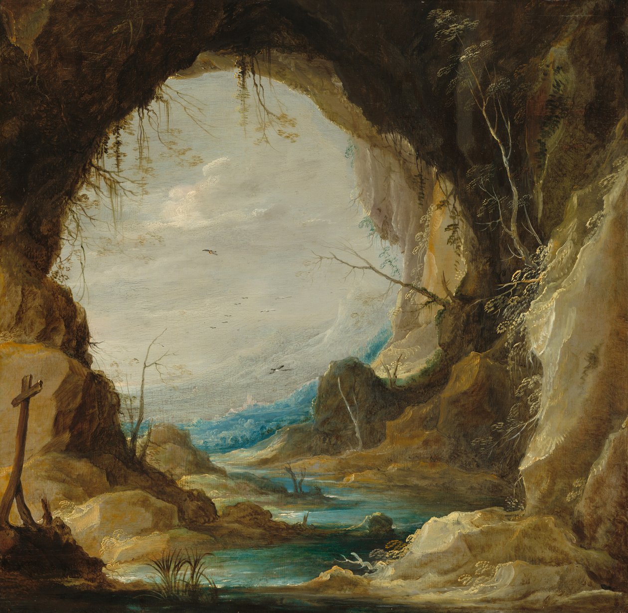 石窟中的风景 作者 大卫·特尼尔斯（David Teniers）