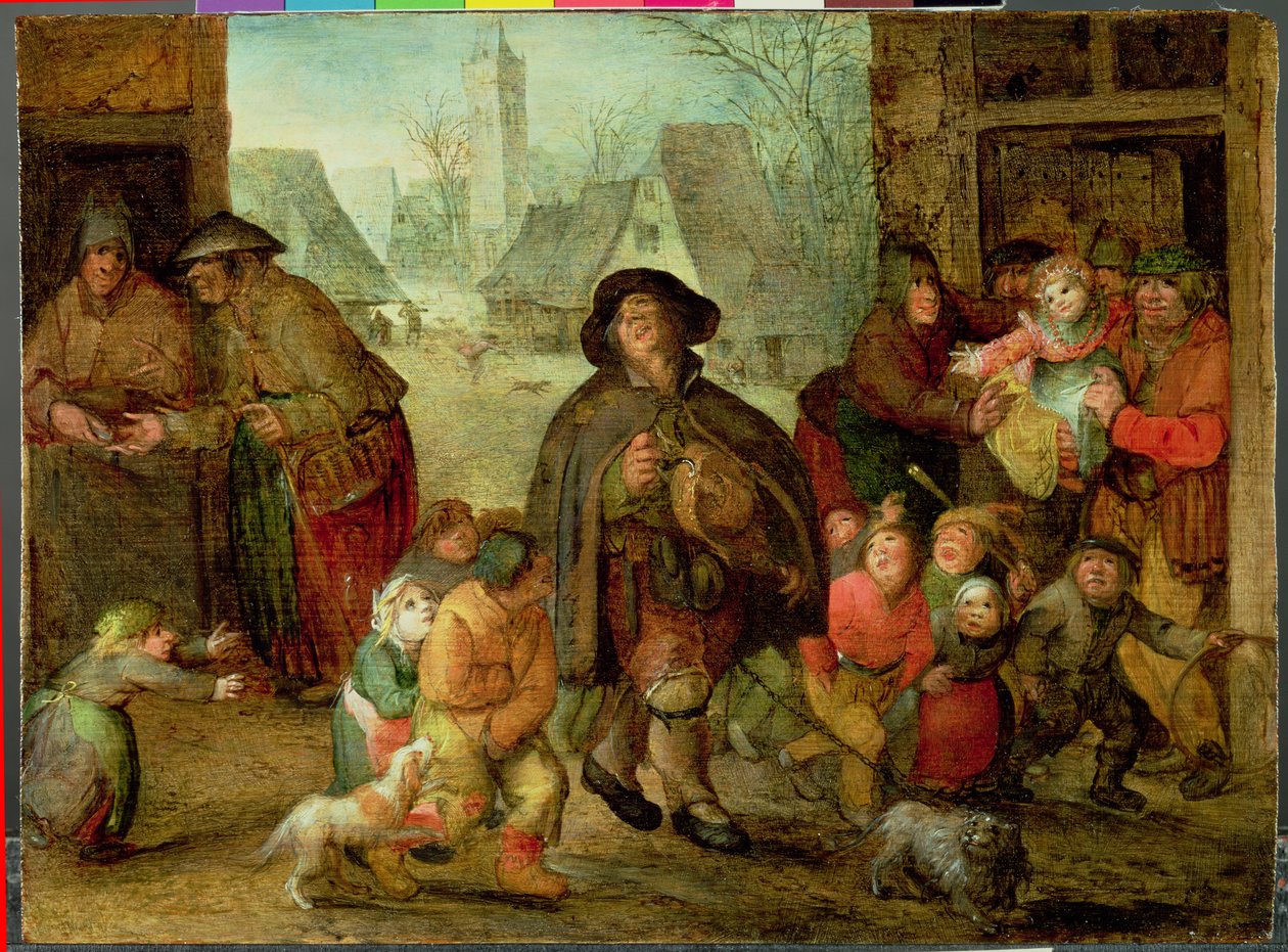 Blind Hurdy Gurdy Player 作者 戴维·温克布恩斯