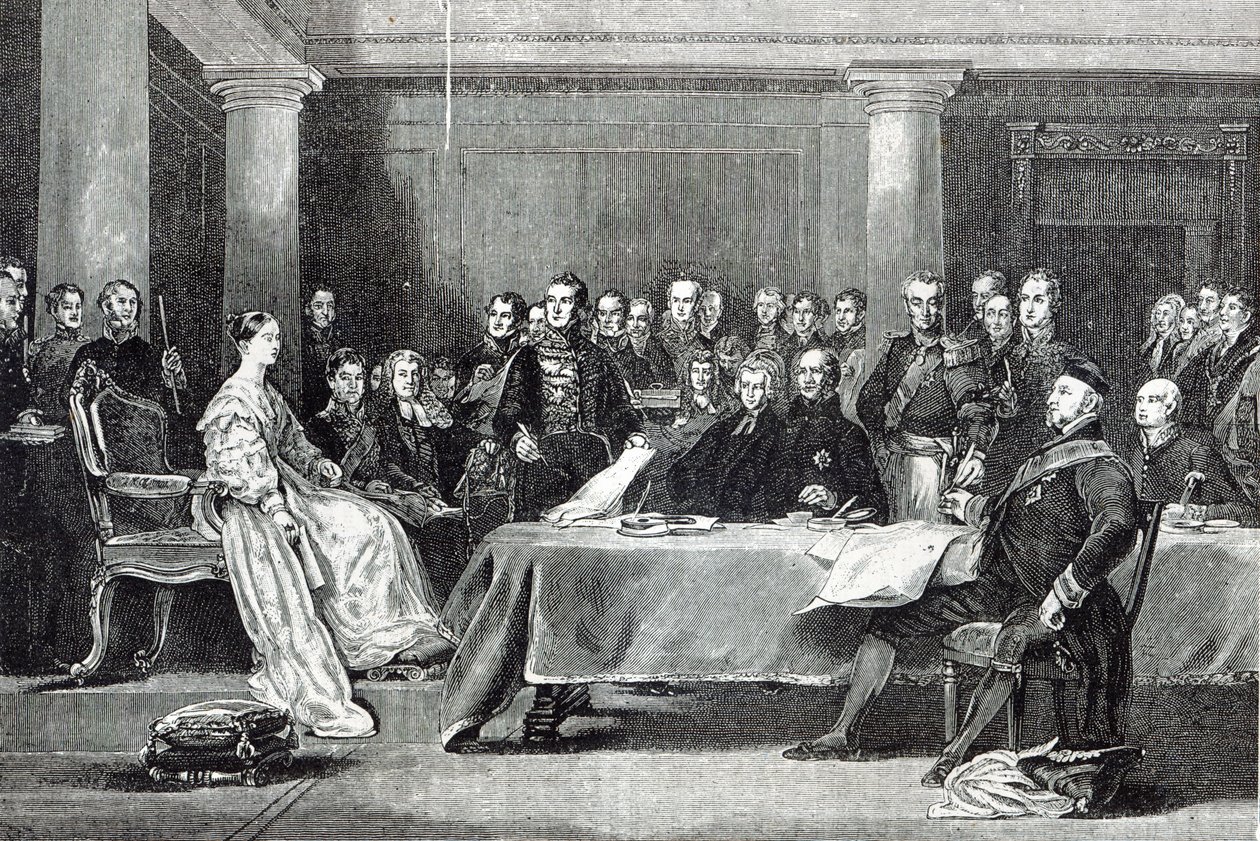 女王的第一届理事会，来自1888年的“休闲时光” 作者 大卫威尔基