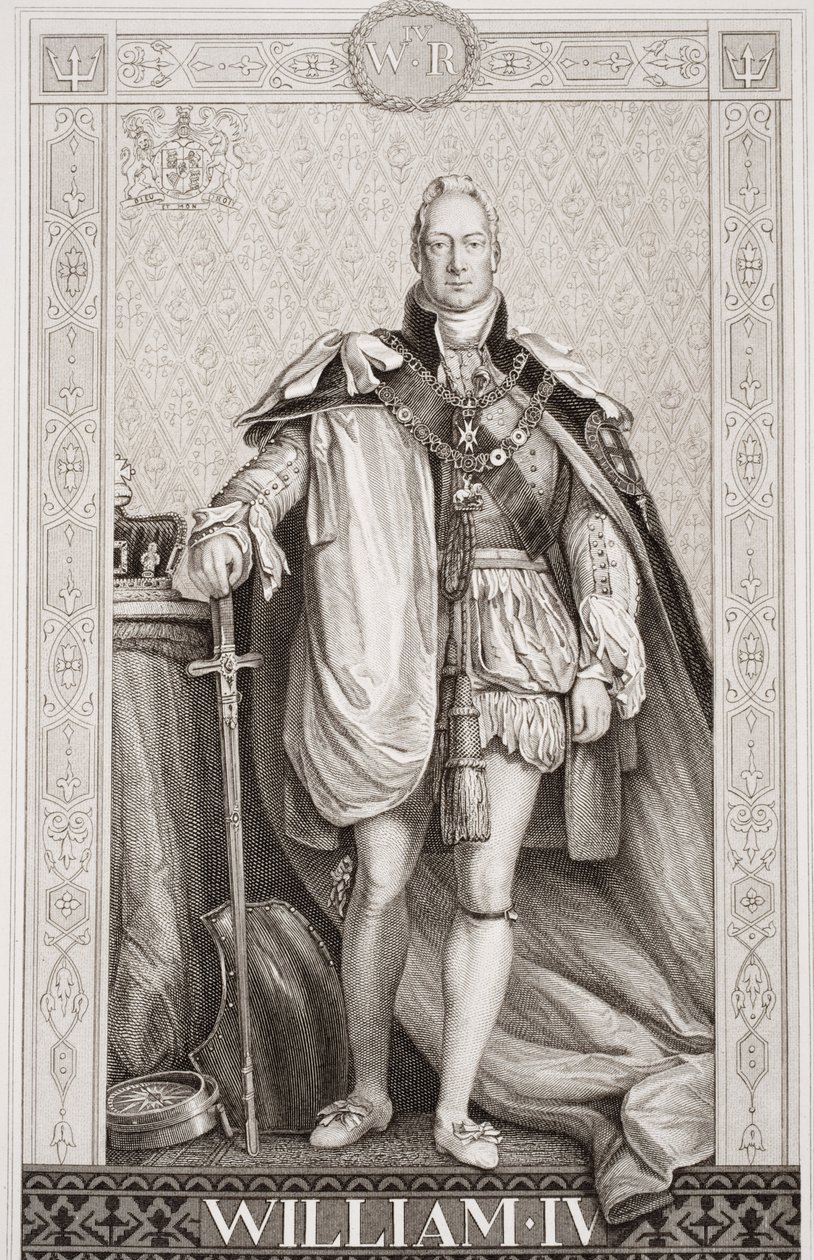 威廉四世（1765-1837）来自“英国和苏格兰历史插图”第二卷 作者 大卫威尔基