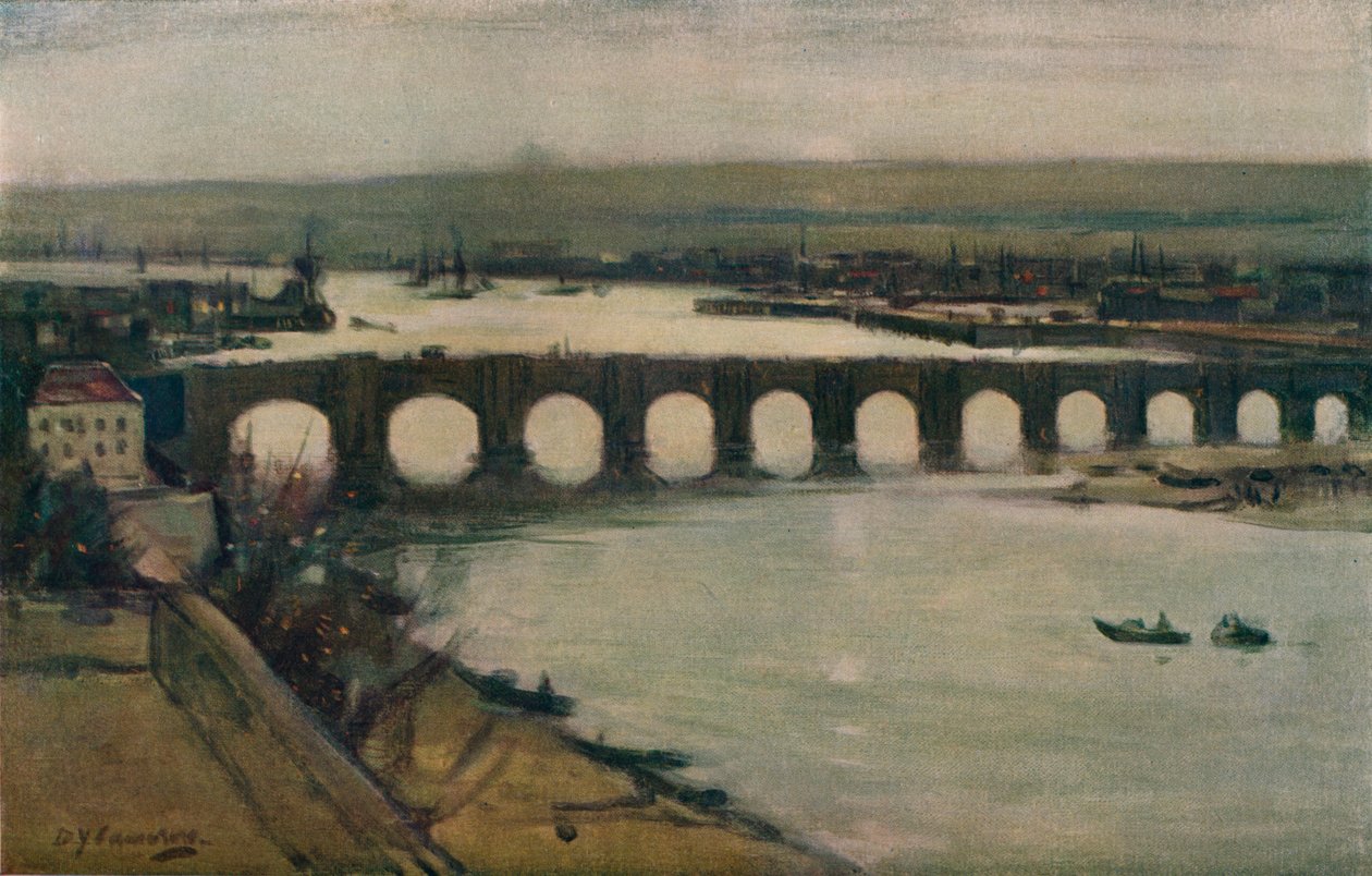 伯威克桥，c1912 作者 戴维·杨·卡梅伦