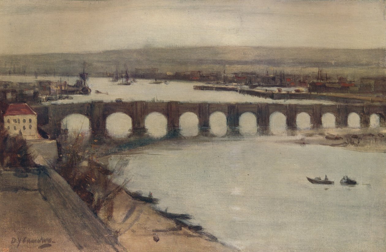 伯威克桥，c1912，c1915 作者 戴维·杨·卡梅伦