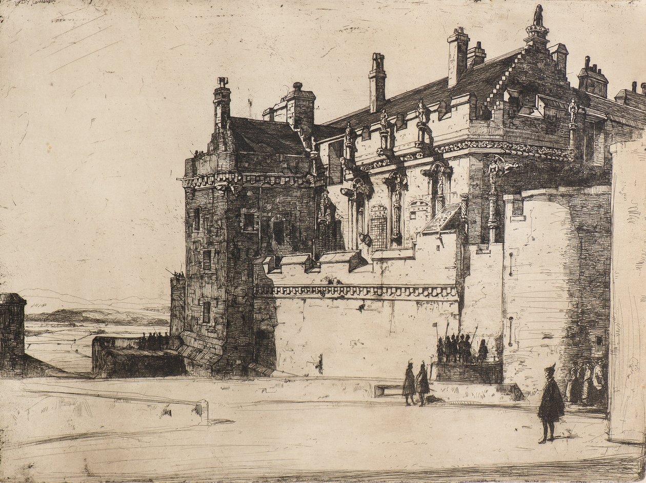 Palace of the Stuarts (etching) 作者 戴维·杨·卡梅伦