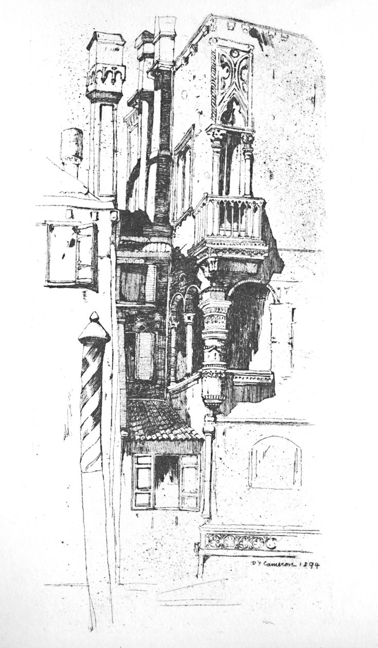 Tintorettos屋，c1894，1925年。 作者 戴维·杨·卡梅伦