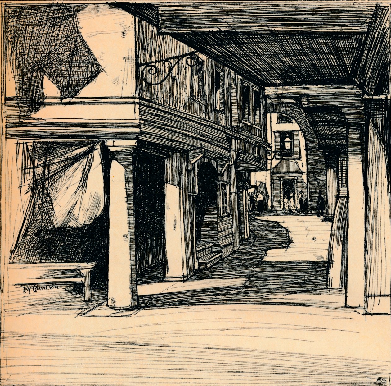 威尼斯街，1900 作者 戴维·杨·卡梅伦