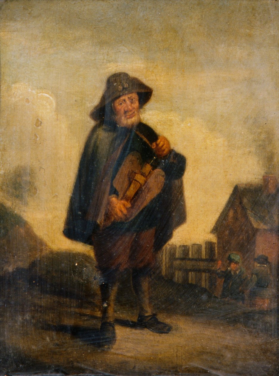 听证会，约 1800 年（画板油画） 作者 幼年的大卫（后）Teniers