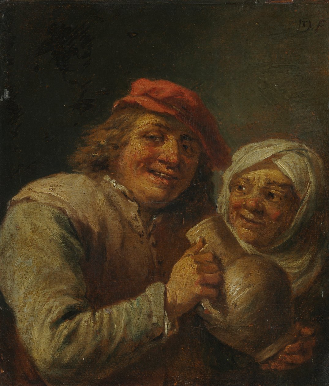 老男人和女人 作者 大卫·特尼尔斯（David Teniers）