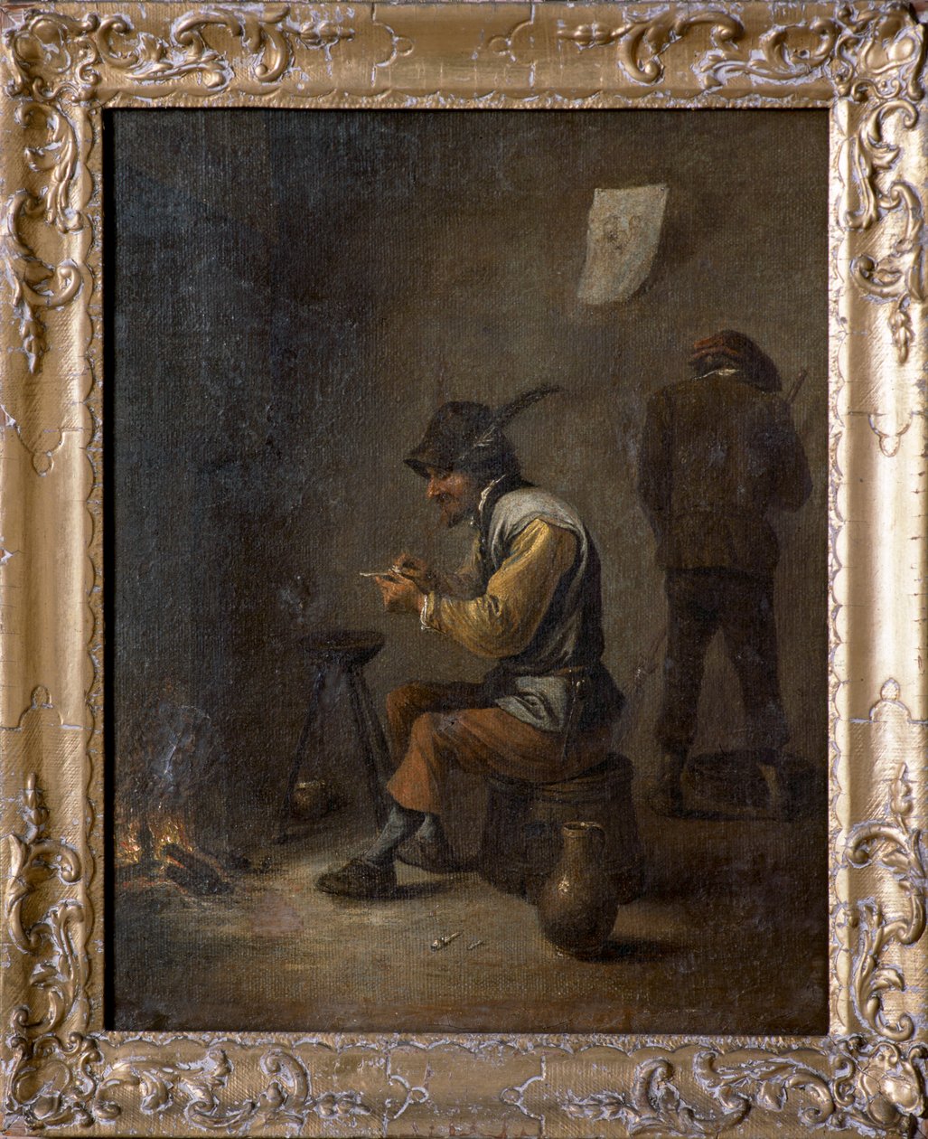 室内的农民（布面油画） 作者 大卫·特尼尔斯（David Teniers）