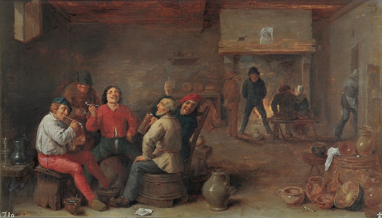 吸烟者和饮酒者 作者 大卫·特尼尔斯（David Teniers）