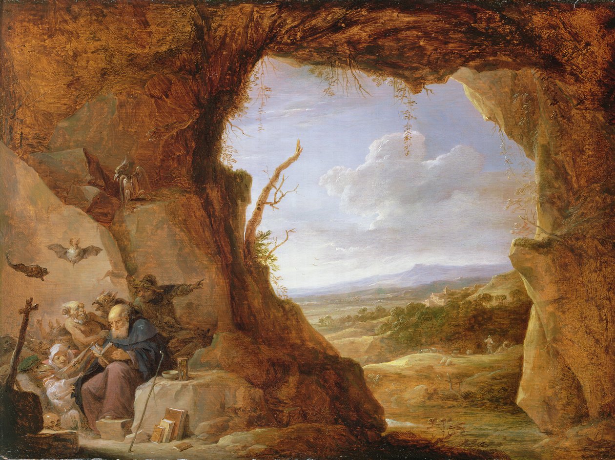 诱惑圣安东尼 作者 大卫·特尼尔斯（David Teniers）