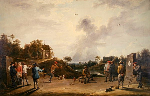 射箭比赛（布面油画） 作者 大卫·特尼尔斯（David Teniers）