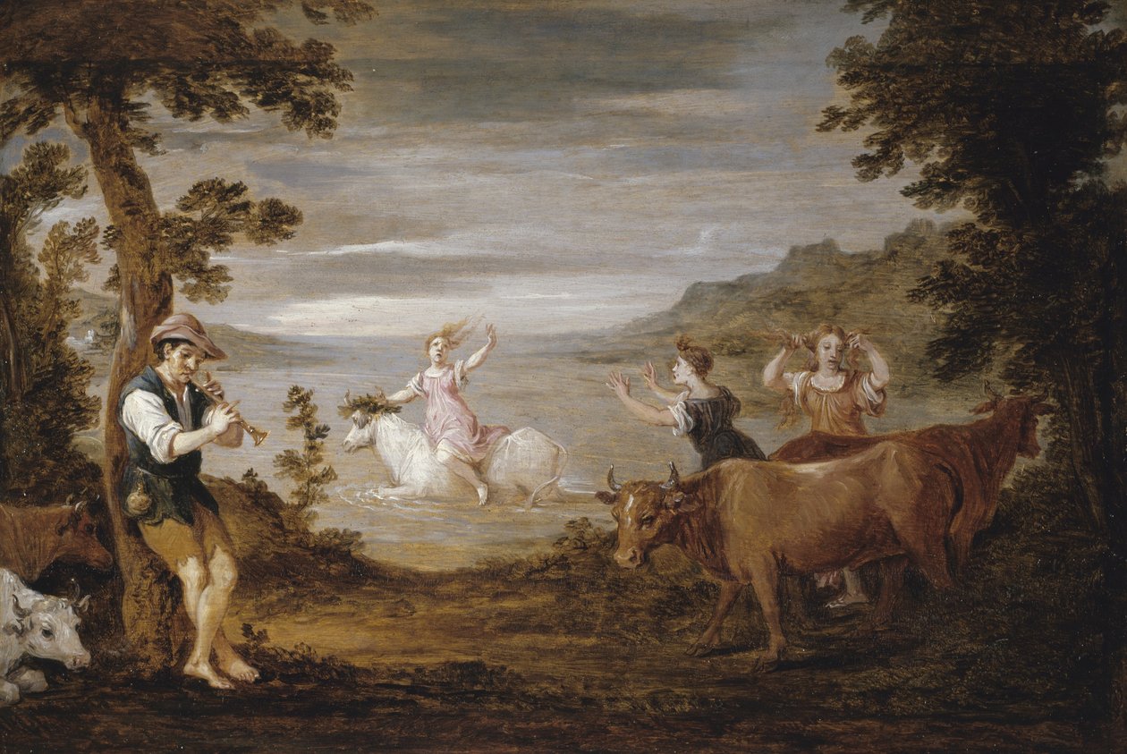 欧罗巴强奸案，1654-56年 作者 大卫·特尼尔斯（David Teniers）