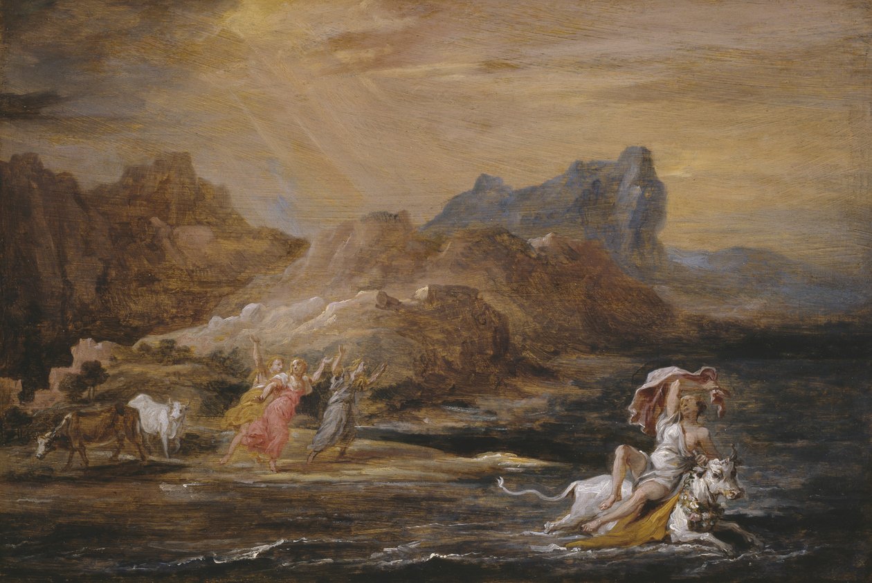 欧罗巴强奸案，1654-56年 作者 大卫·特尼尔斯（David Teniers）