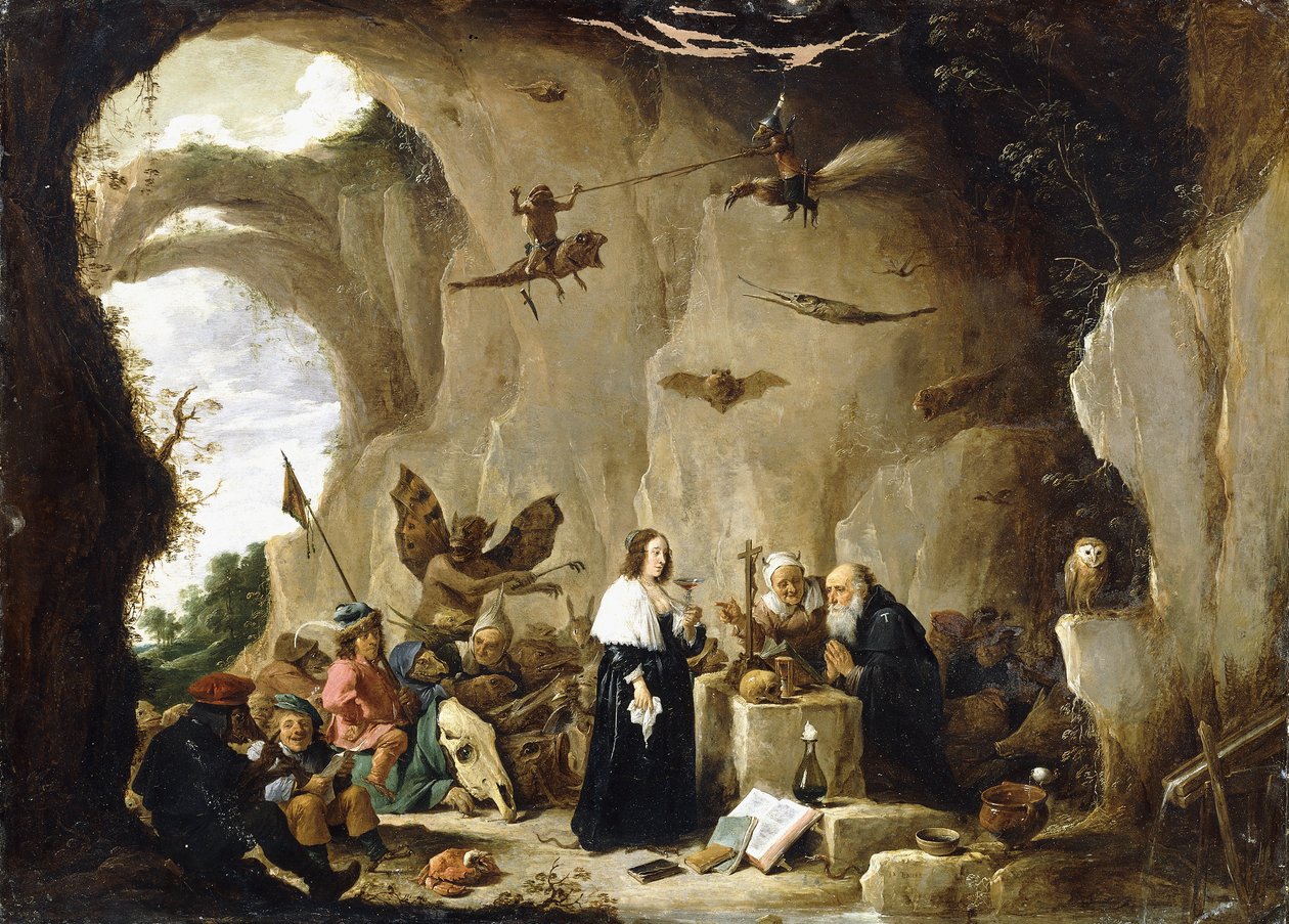 圣安东尼的诱惑 作者 大卫·特尼尔斯（David Teniers）