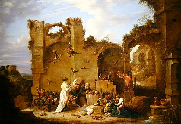 圣安东尼的诱惑》（布面油画） 作者 大卫·特尼尔斯（David Teniers）