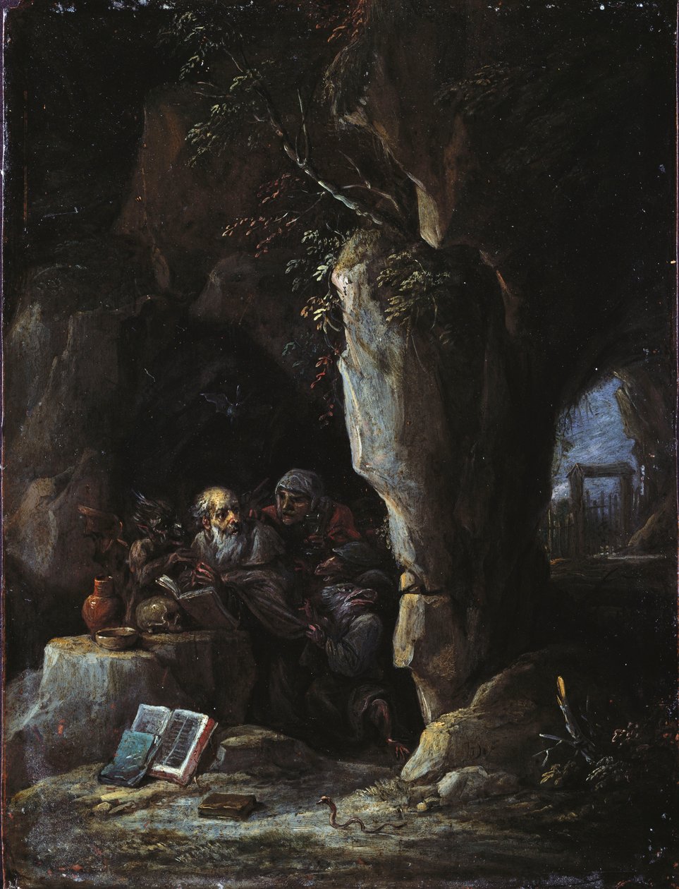 圣安东尼的诱惑 作者 大卫·特尼尔斯（David Teniers）