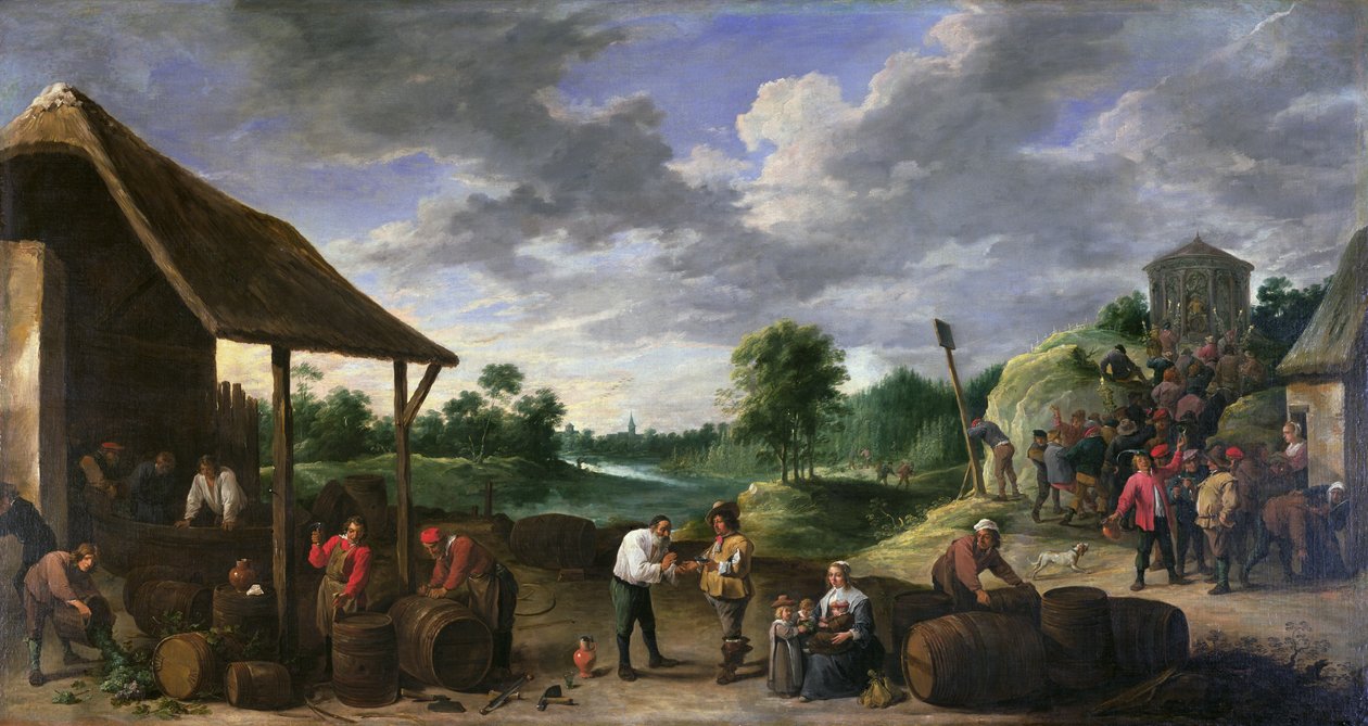 葡萄酒收获 作者 大卫·特尼尔斯（David Teniers）