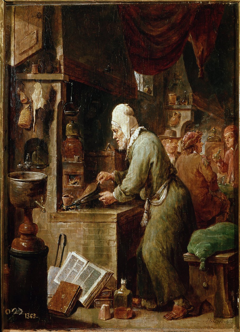 炼金术士（面板上的油 作者 大卫·特尼尔斯（David Teniers）