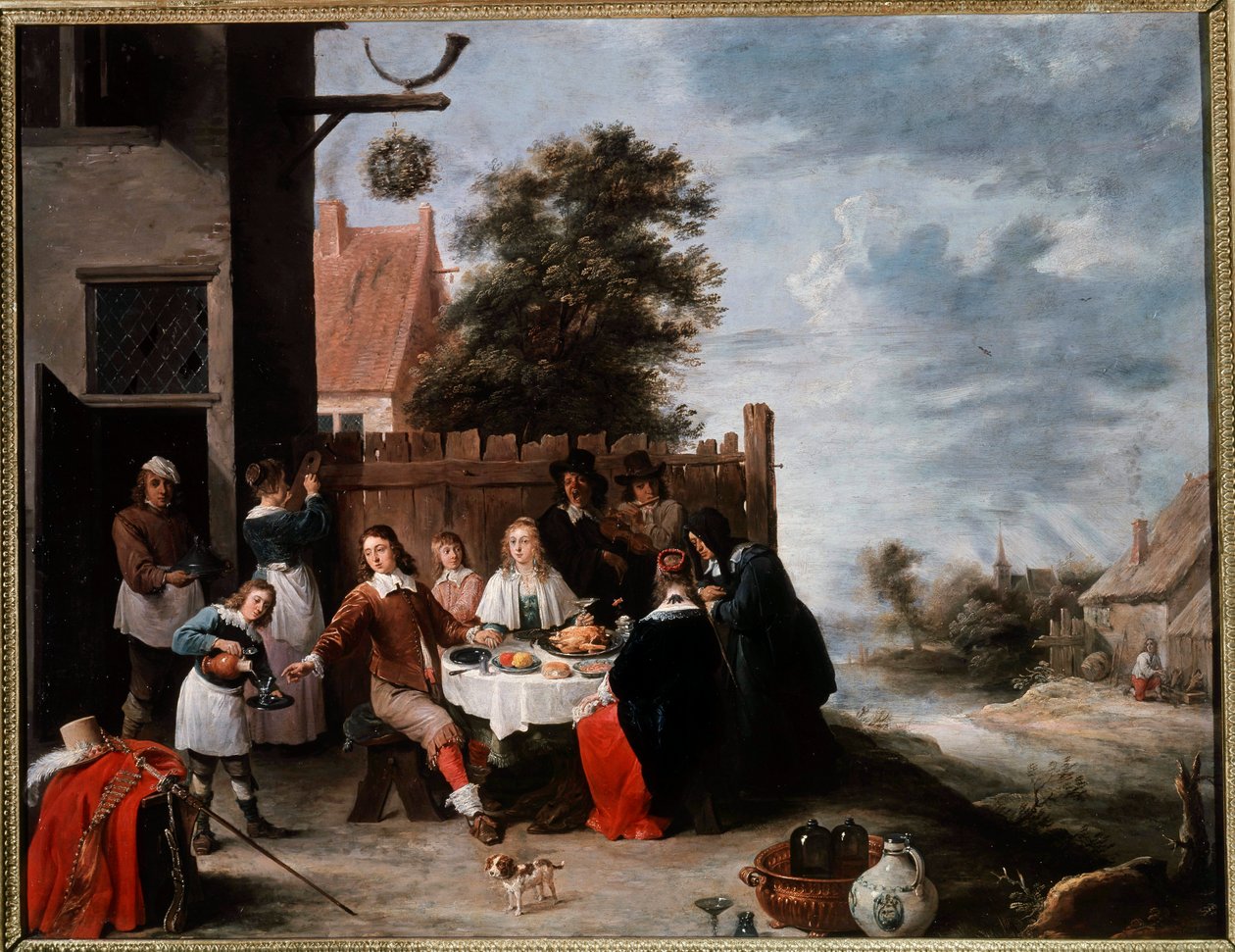 浪子的盛宴 大卫·特尼尔斯二世 (1610-1690) 绘画 作者 大卫·特尼尔斯（David Teniers）