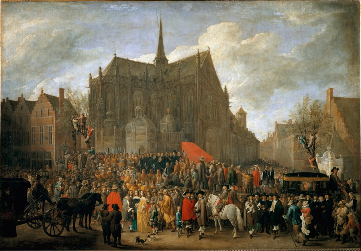 The game of papegai in Brussels (Painting 作者 大卫·特尼尔斯（David Teniers）