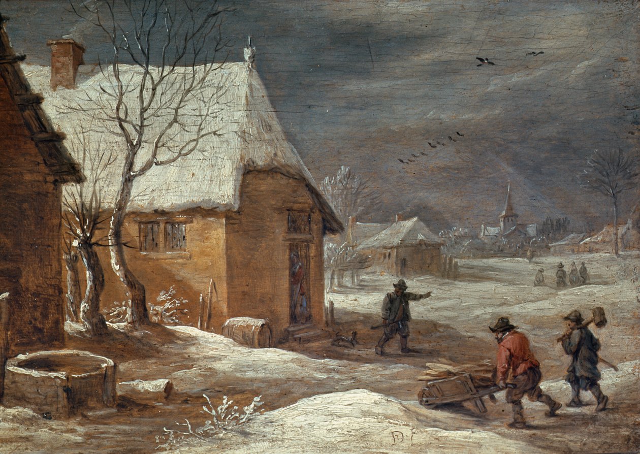 冬天（面板） 作者 大卫·特尼尔斯（David Teniers）