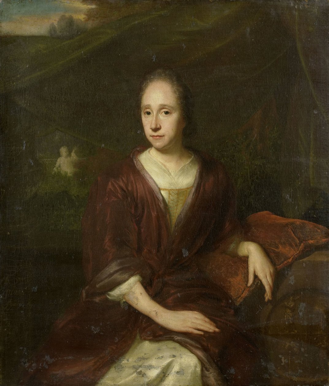 玛加丽塔-内利斯（1652-17050，卡斯帕罗斯-康梅林的第二任妻子）肖像 作者 大卫·范德普拉斯
