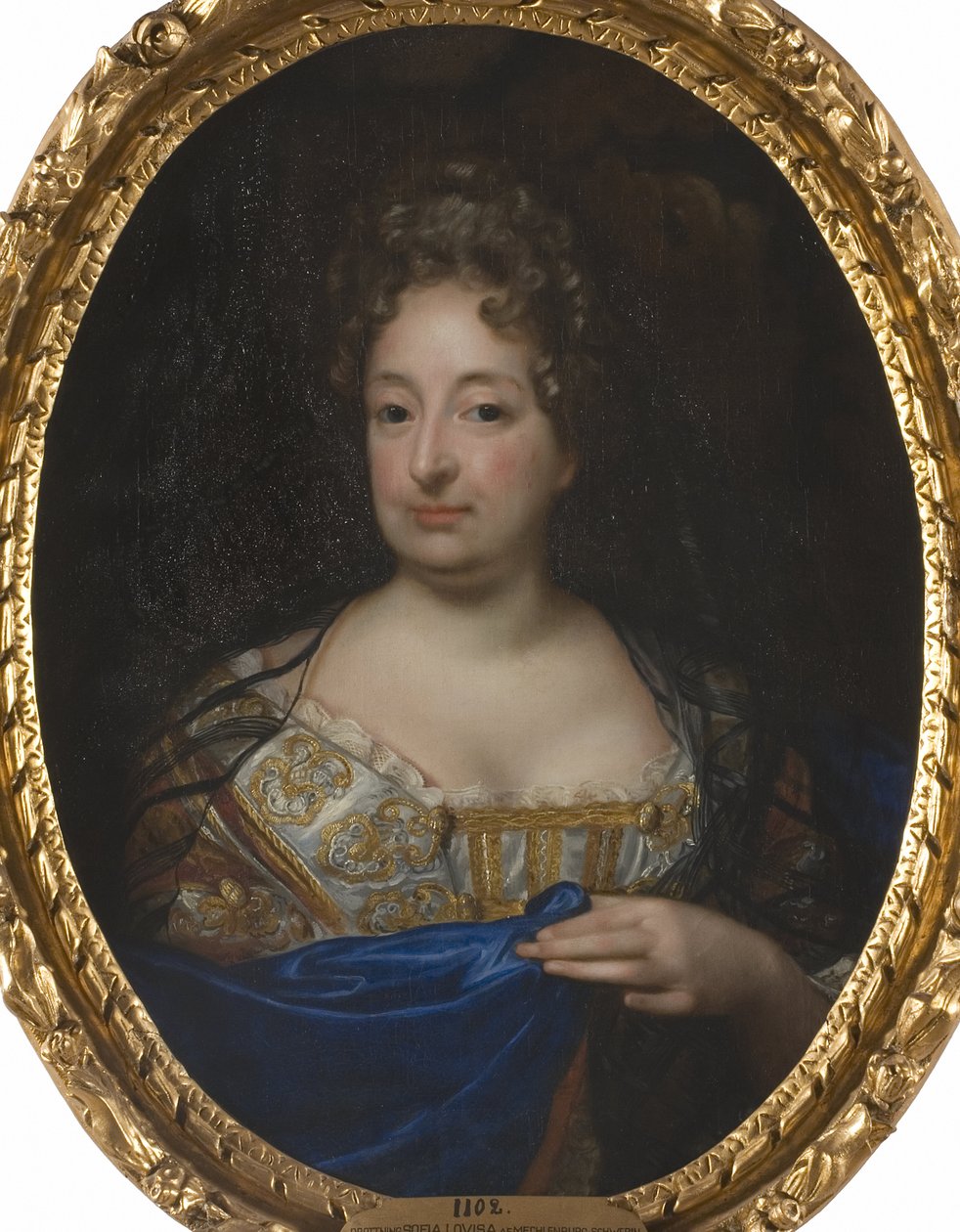 Sophie Charlotte de Hanovre, reine de Prusse - Portrait of Sophia Charlotte of Hanover (1668-1705), Queen in Prussia, by Krafft, David, von (1655-1724). Oil on canvas. Dimension : 88x70 cm. Nationalmuseum Stockholm 作者 戴维·冯·克拉夫特