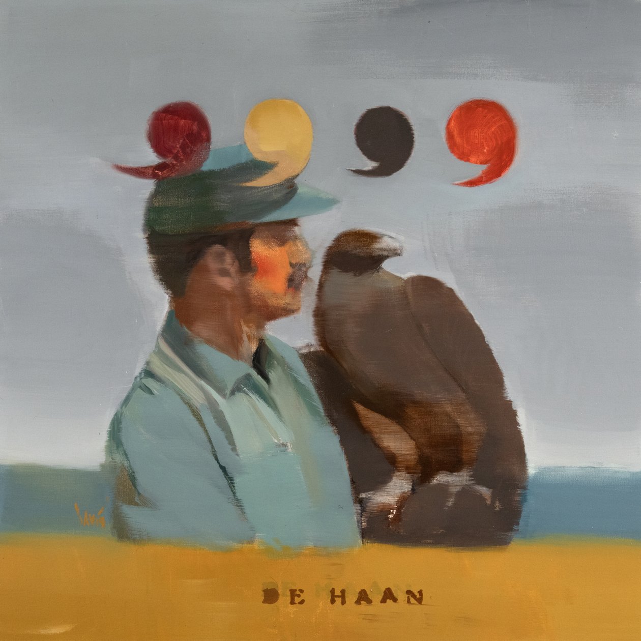 现代老鹰博物馆 16 (De Haan)，2024 年（亚麻布油画） 作者 