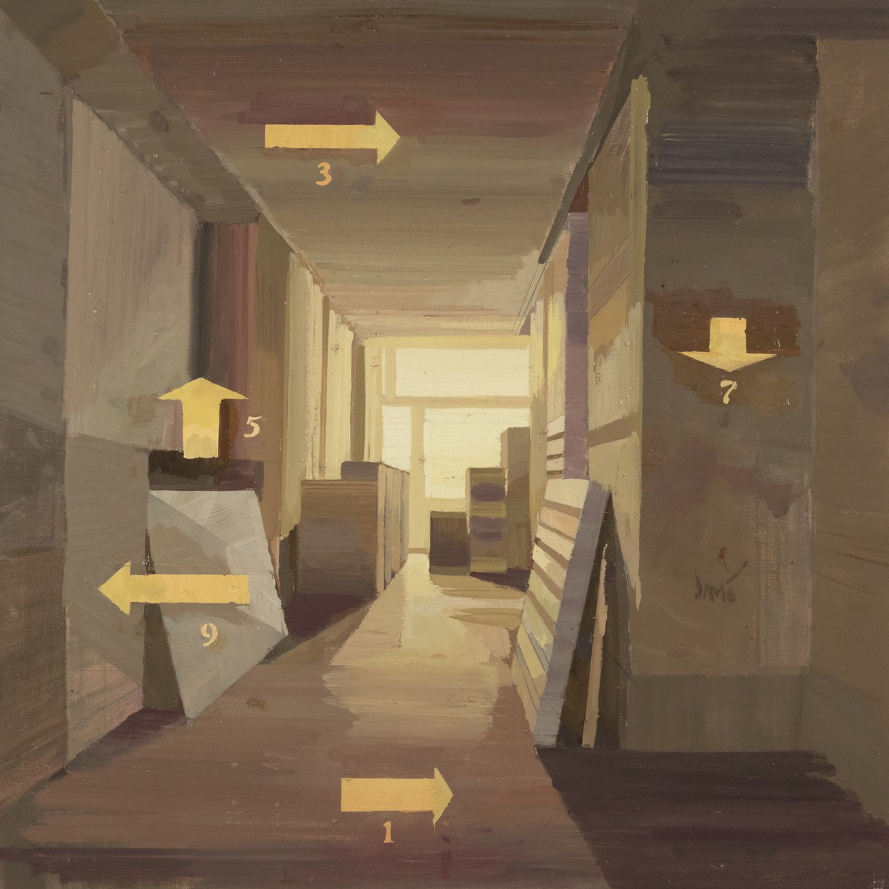现代艺术博物馆 19，2024（亚麻布油画） 作者 